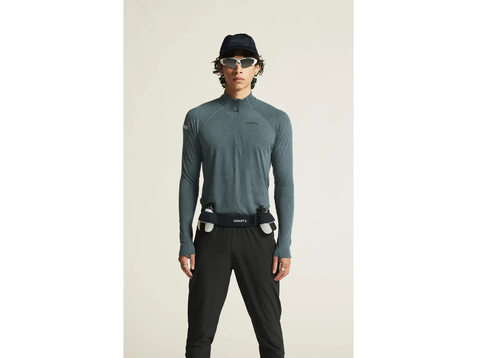 Craft ADV SubZ Wool Herren Laufshirt Langarm grün