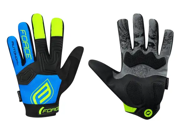 Force MTB Autonomy Handschuhe Sommer Blau