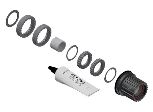 DT Swiss Kit Ratchet LN Shimano MicroSpline MTB Stahl - Umrüstkit der Naben 3pawls auf Ra