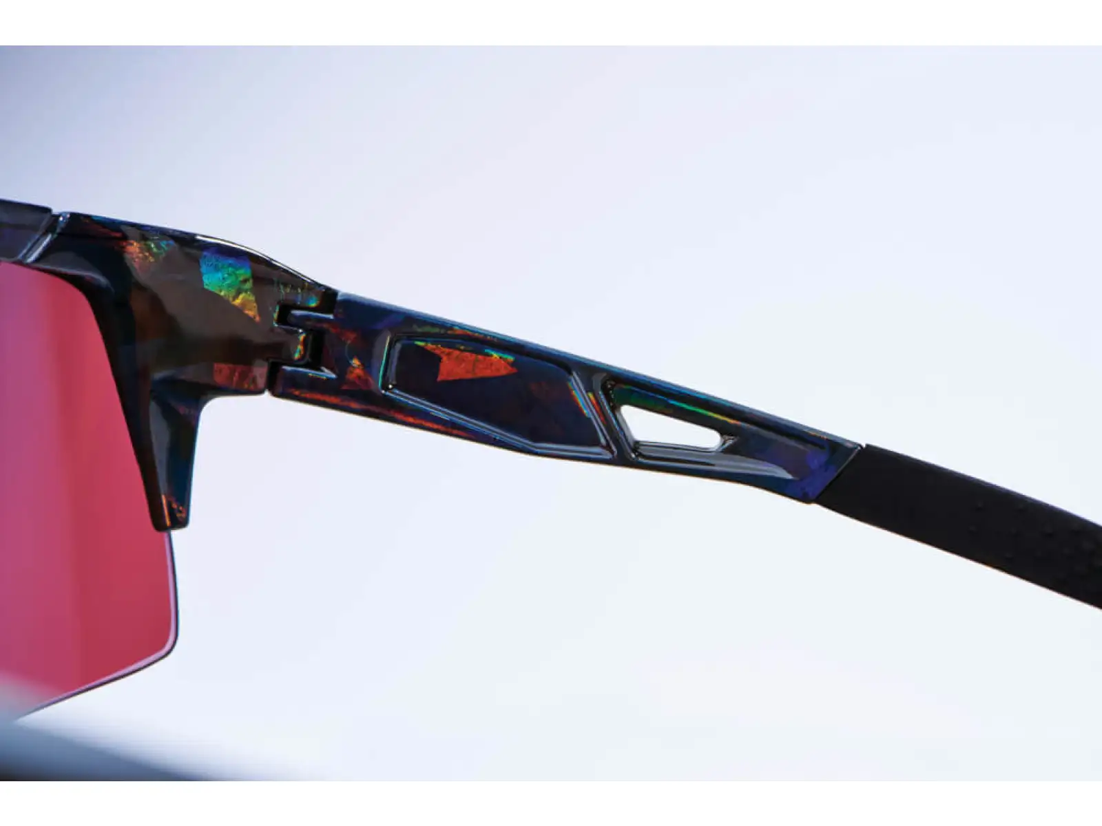 Fahrradbrille 100% SPEEDCRAFT Schwarz Holographic/Hiper Blau