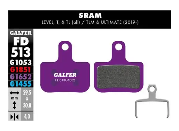 Galfer FD513 E-Bike G1652 Bremsbeläge für Sram