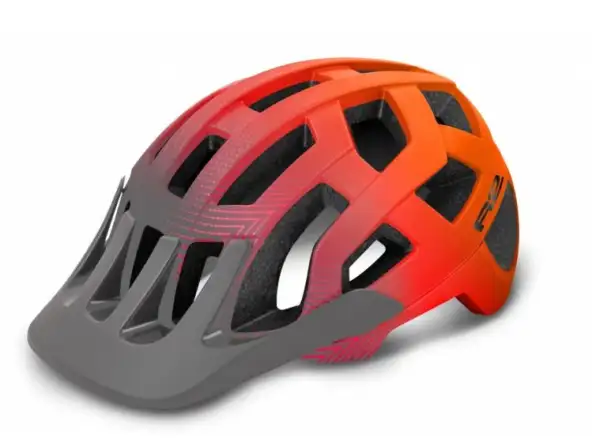 R2 Fargo Helm grau/orange/matt