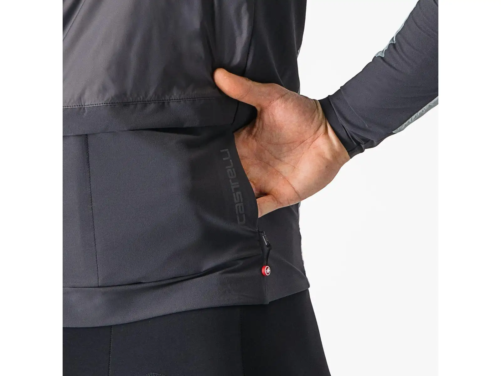 Castelli Unlimited Puffy Herrenjacke Defender Green/Dunkelgrau