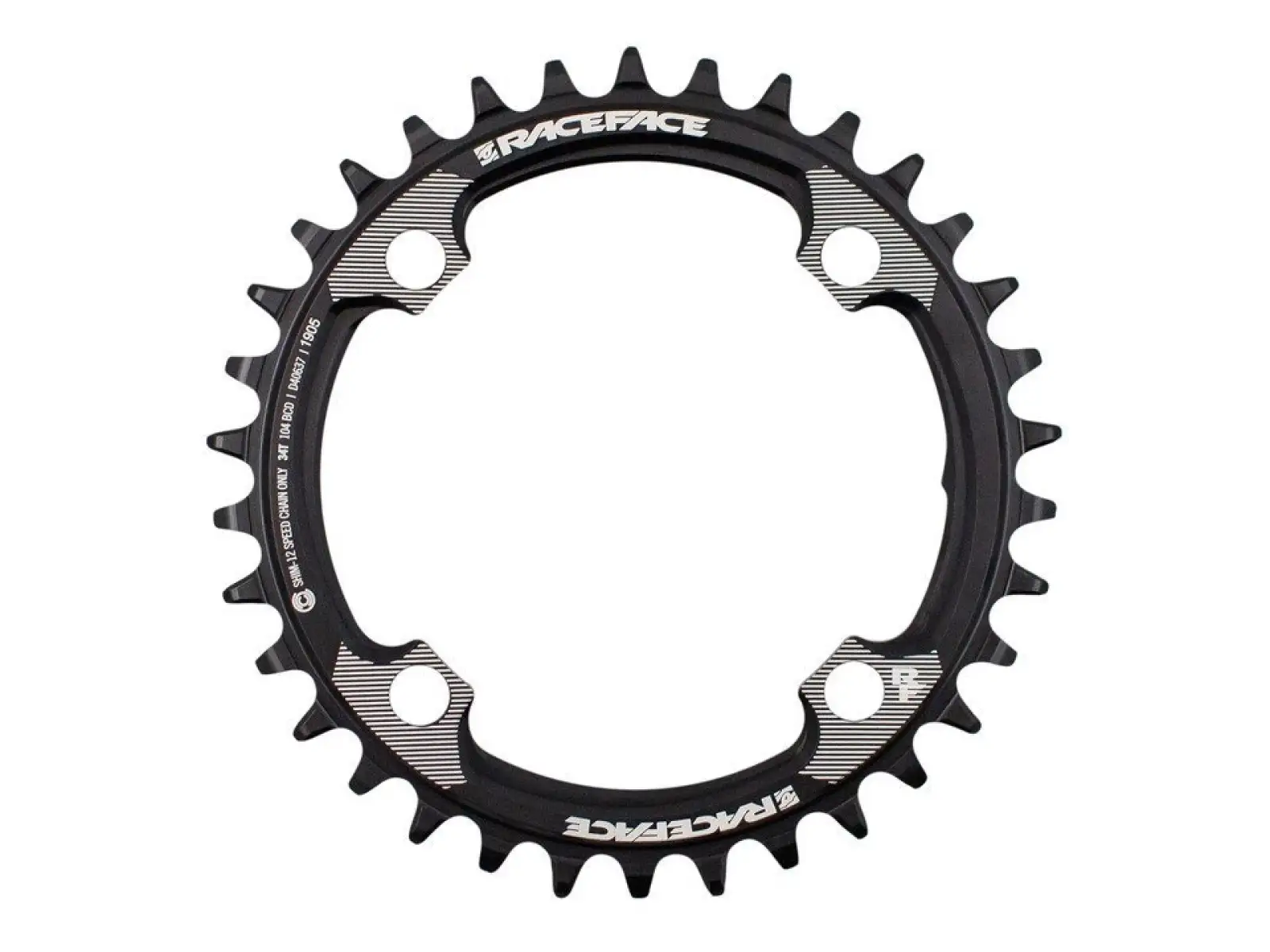 Race Face Single N/W Kettenblatt 104 BCD Shimano 12-fach schwarz 32z