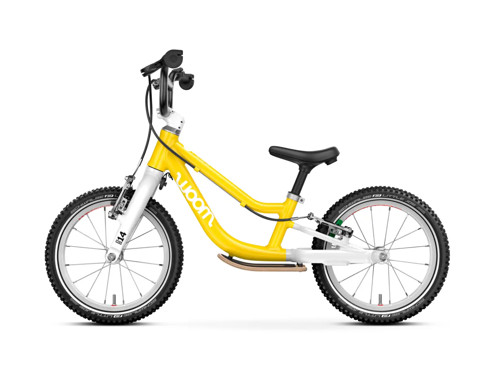 Woom GO 1 Plus Vibrant Yellow 14 Kinderlaufrad
