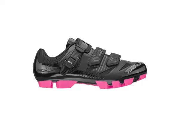 Force MTB Turbo Damen-Mountainbike-Schuhe in Schwarz/Rosa