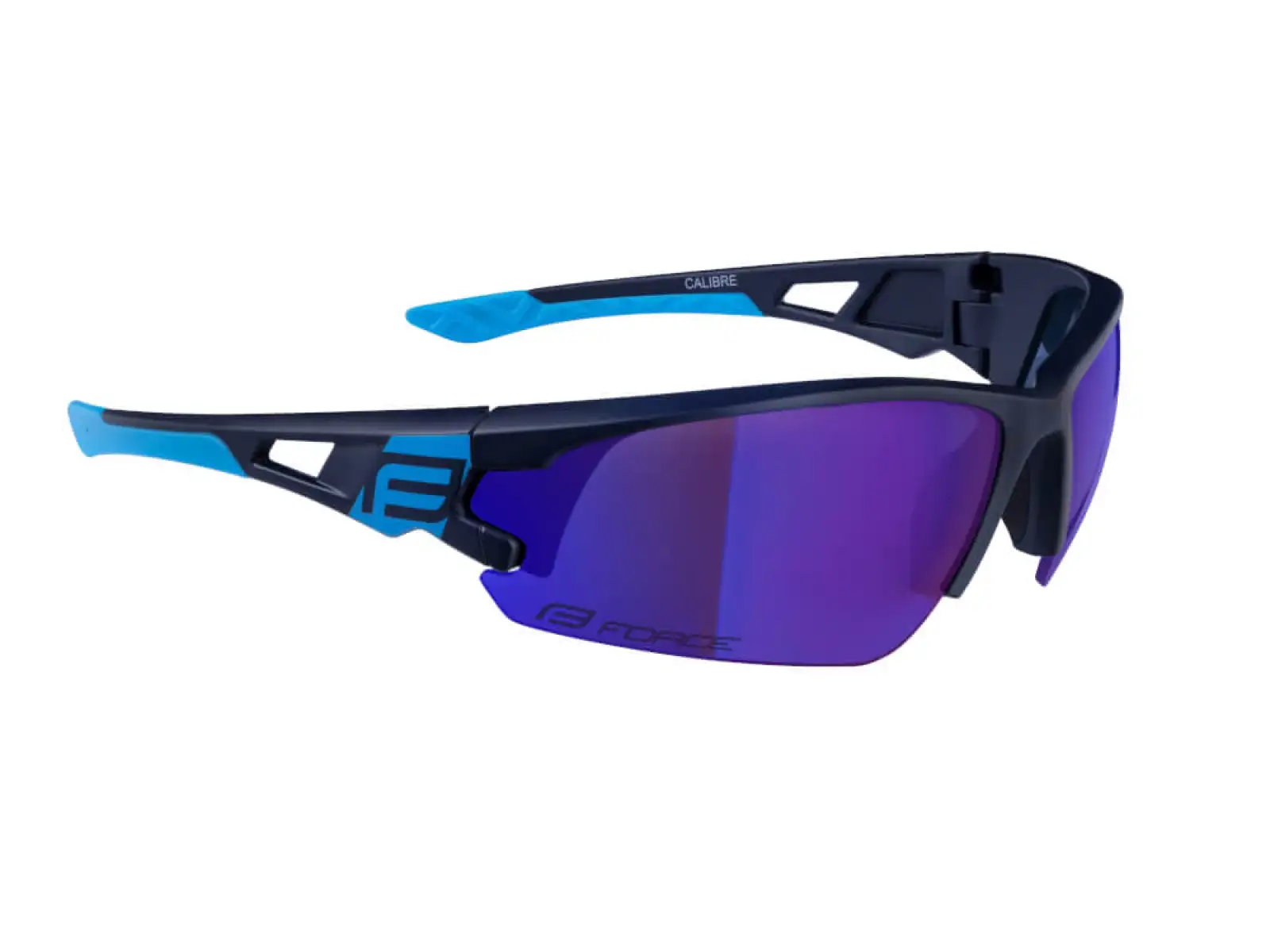 Force Calibre Fahrradbrille blau/blau verspiegelte Gläser