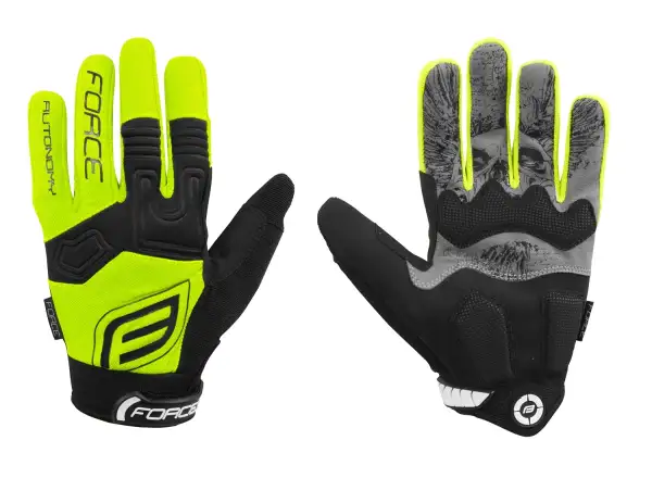 Die Force MTB Autonomy Sommerhandschuhe in Fluofarbe.