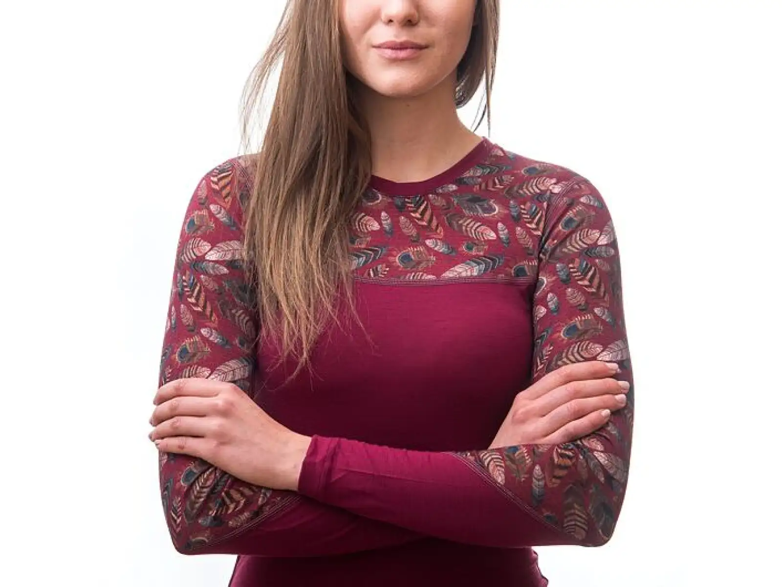 Sensor Merino Impress Damen Langarmshirt Lilla/Feather