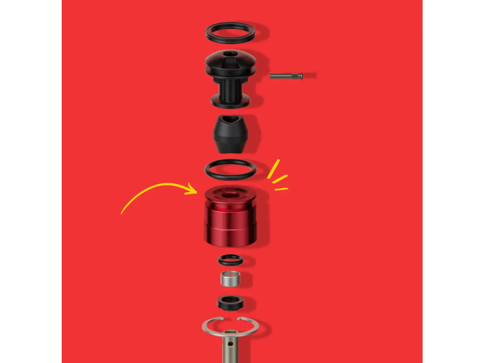 Rock Shox Air Spring Upgrade Kit - DebonAir C1 170 mm LYRIK/YARI A1+ (2016+)