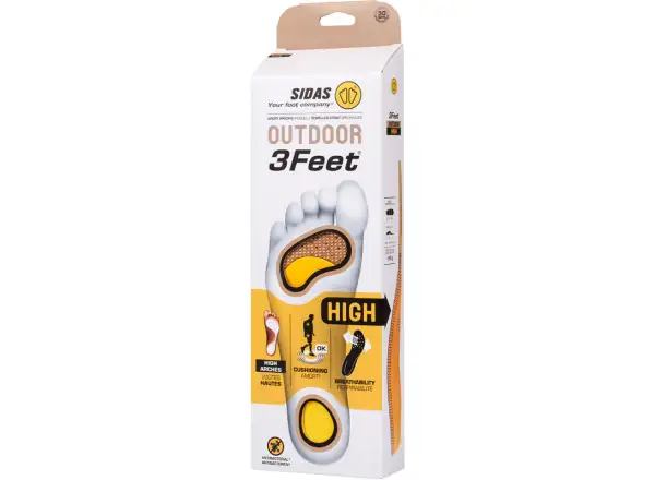 Sidas 3Feet Outdoor High  Einlegesohlen für hoher Wölbung 1 Paar