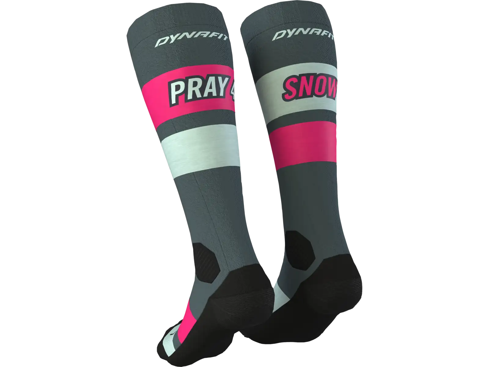 Dynafit Free Touring Graphic Skisocken Flamingo/Stripes