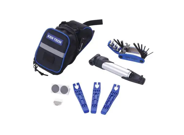 Sting ST-9812B Satteltasche mit Werkzeug 1,2 l Schwarz/Blau