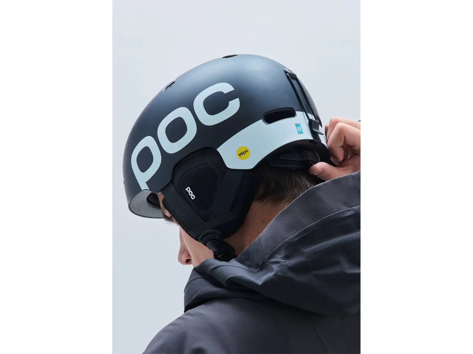 POC Auric Cut BC MIPS Skihelm Uranium Black Matt