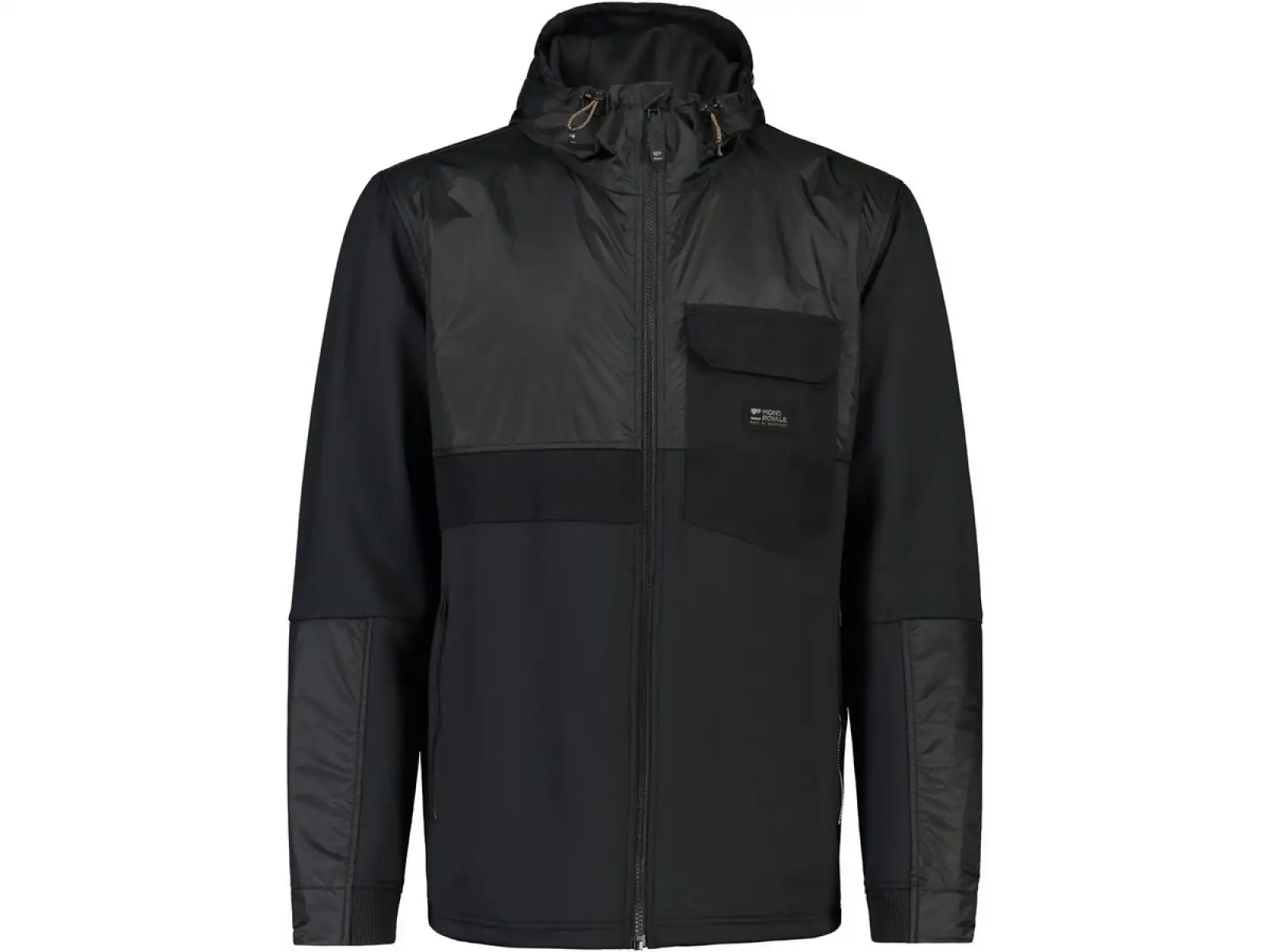 Mons Royale Decade Mid Hoody Herren Kapuzenpullover Schwarz