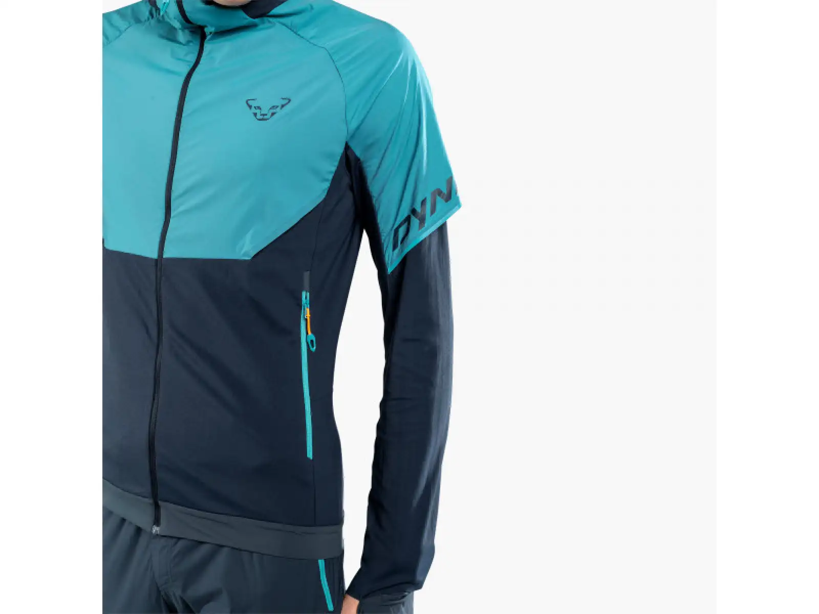 Dynafit Alpine Hybrid Skijacke für Männer in Storm Blue.