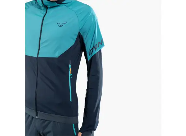 Dynafit Alpine Hybrid Skijacke für Männer in Storm Blue.