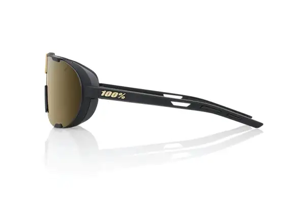 100% Westcraft Fahrradbrille Soft Tact Schwarz/Soft Gold Mirror Lens