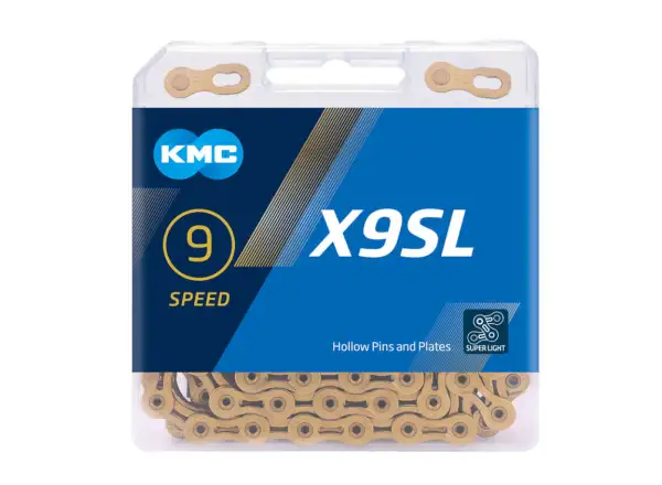 KMC Kette X9SL Gold 114 Glieder