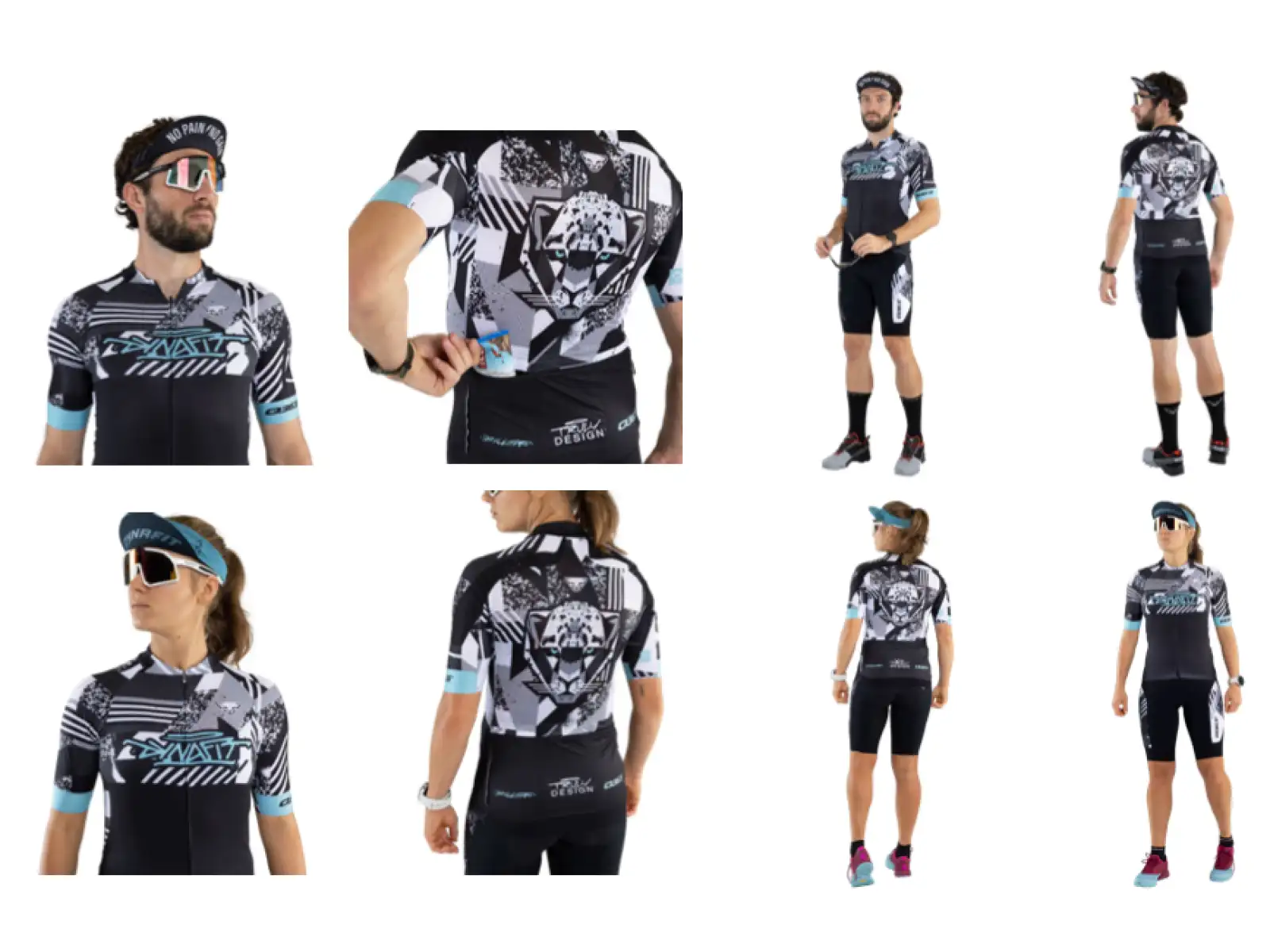 Dynafit Snow Leopard Herren-Shorts mit Latz und Einsatz in Black Out.