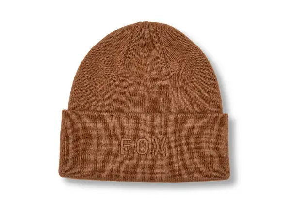 Fox Wordmark Beanie Damenmütze Walnuss