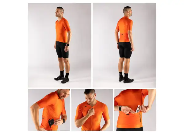 Force Mild Herren-Trikot Kurzarm - Orange