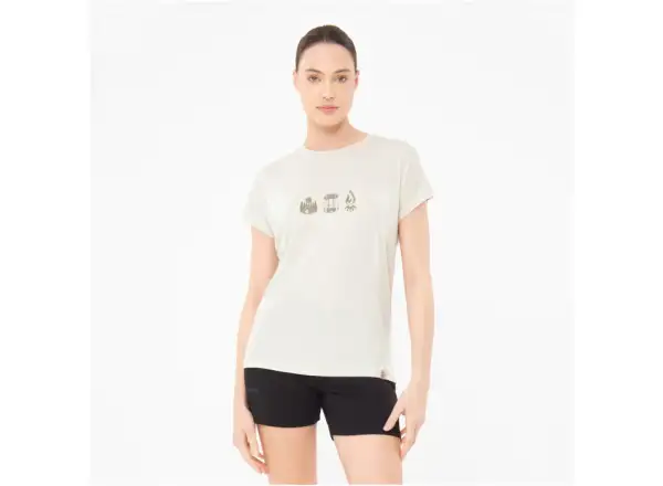 Viking Likelo Damen T-Shirt mit kurzen Ärmeln Beige