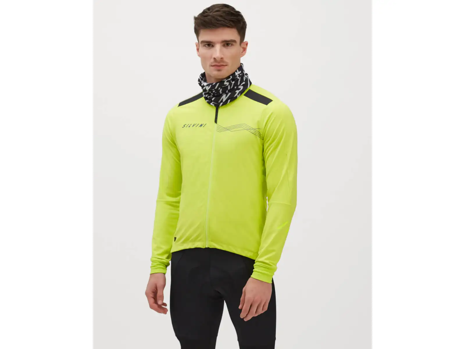 Silvini Ghisallo Herrenjacke lime/blue