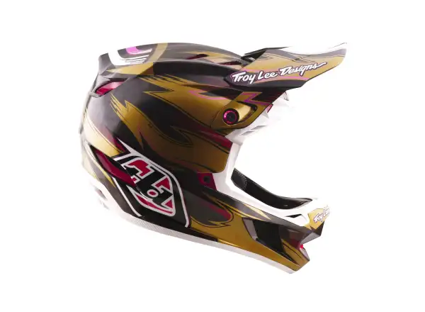 Troy Lee Designs D4 Carbon MIPS Cyclops Helm Gold