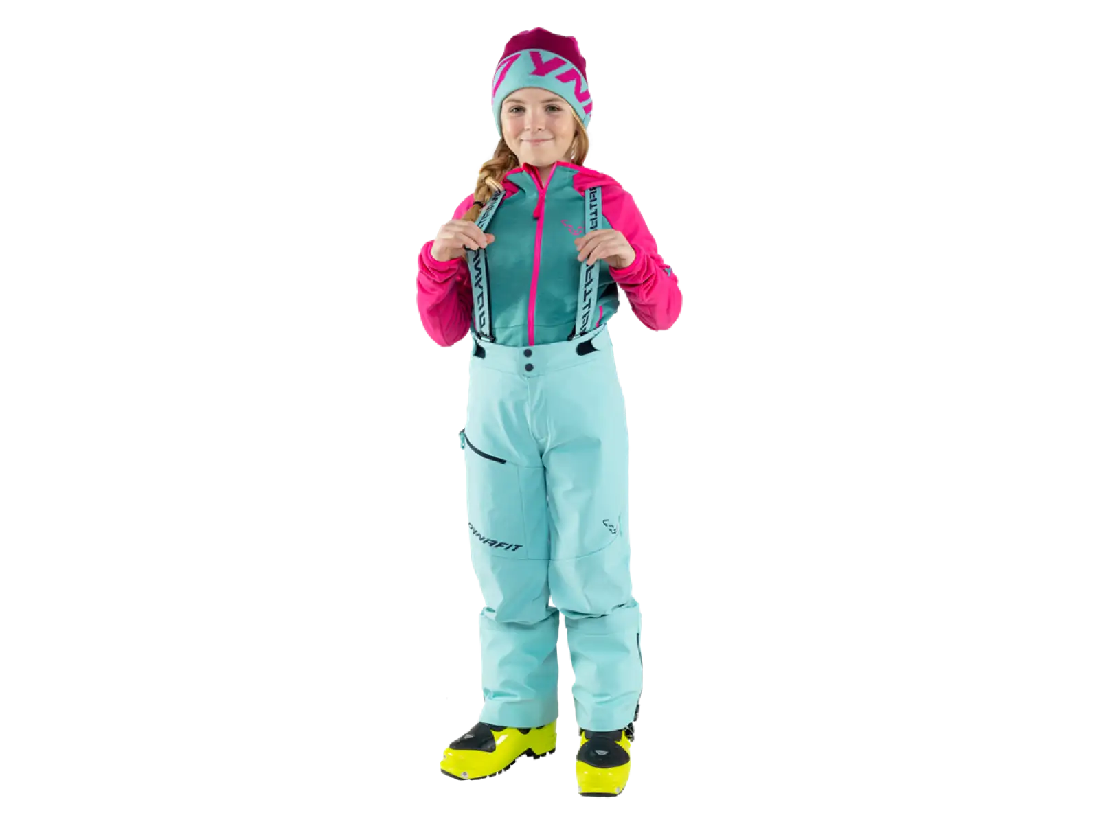 Dynafit Youngstar 3L Kinderhosen mit Latz Marineblau