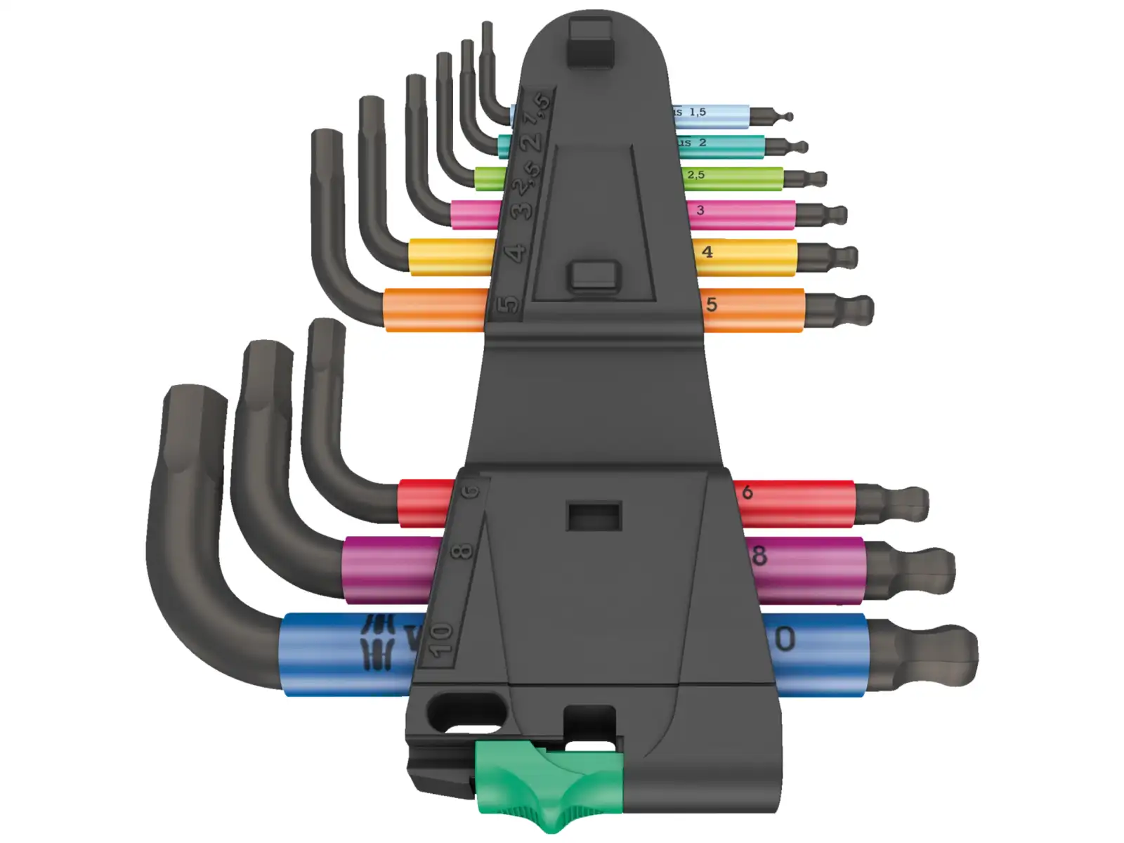 Wera 950/9 Hex-Plus Multicolour 2 Inbusschlüssel kurz Set 9 Stk.
