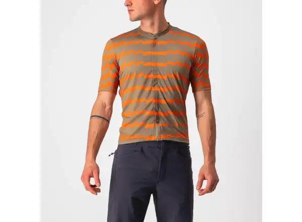 Castelli Unlimited Sterrato Herren Kurzarmtrikot olivgrün/rost