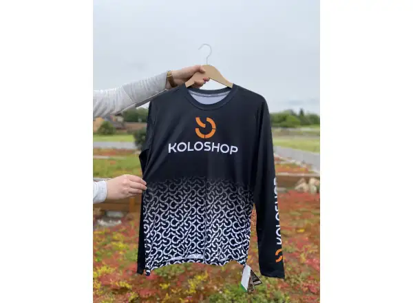Koloshop Sensor Herren Langarmshirt Schwarz