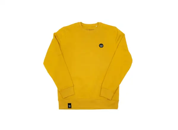 Peatys bestickter Crew-Pullover Herren-Pullover Crown / Ocker