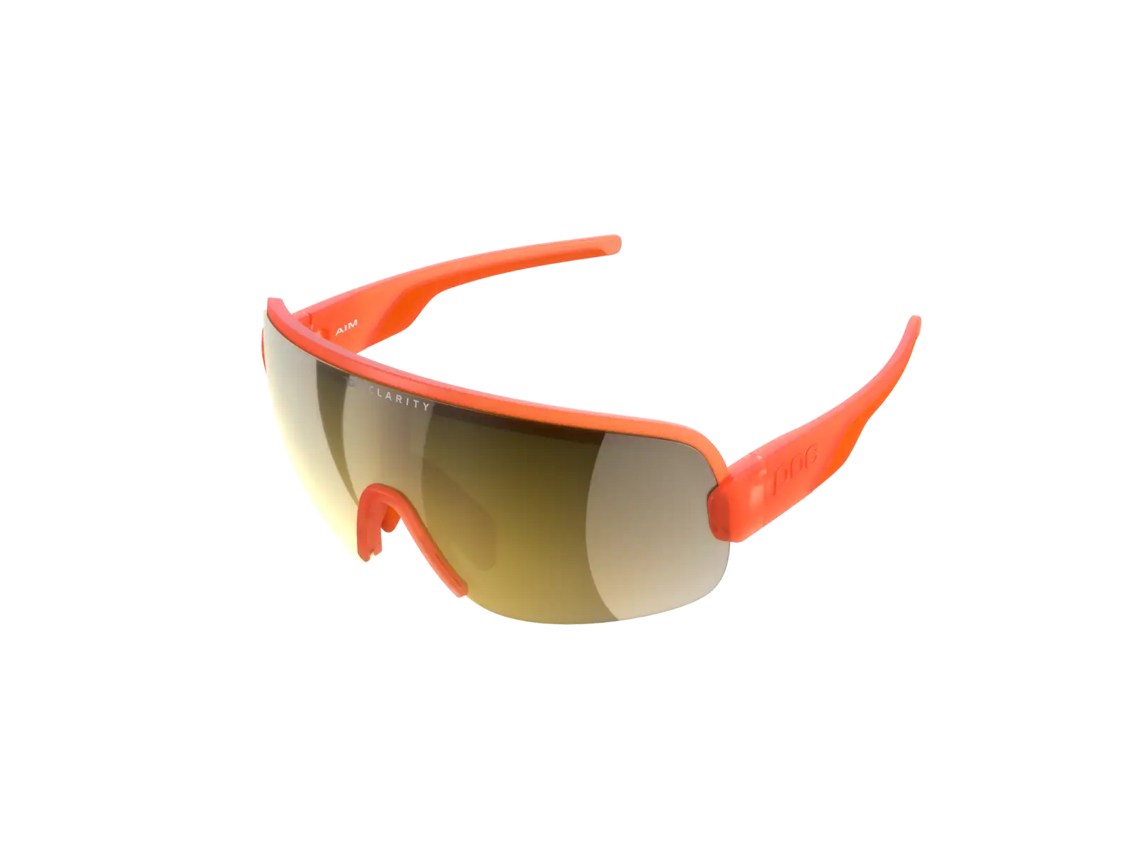 POC Aim Brille Fluorescent Orange Translucent/Clarity Road/Partly Sunny Gold
