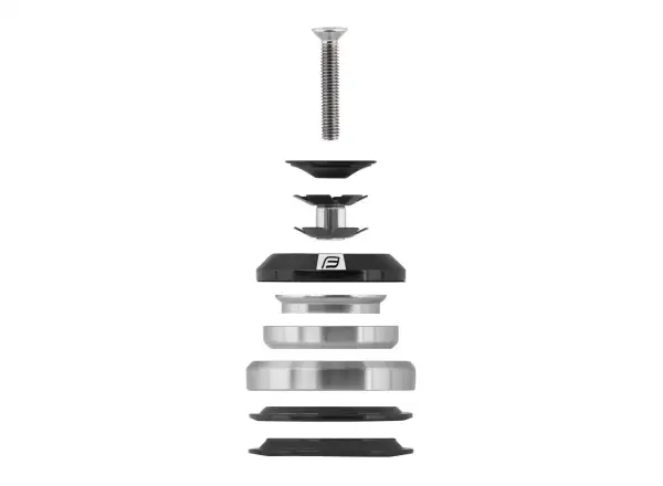 Force Taper 1 1/8"-1 1/2" integriertes schwarzes Steuersatzlager NEW