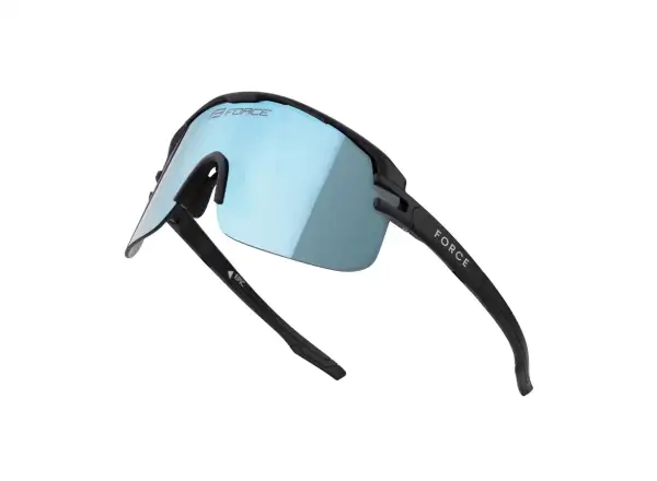 Force Epic Fahrradbrille schwarz/blau verspiegeltes Glas