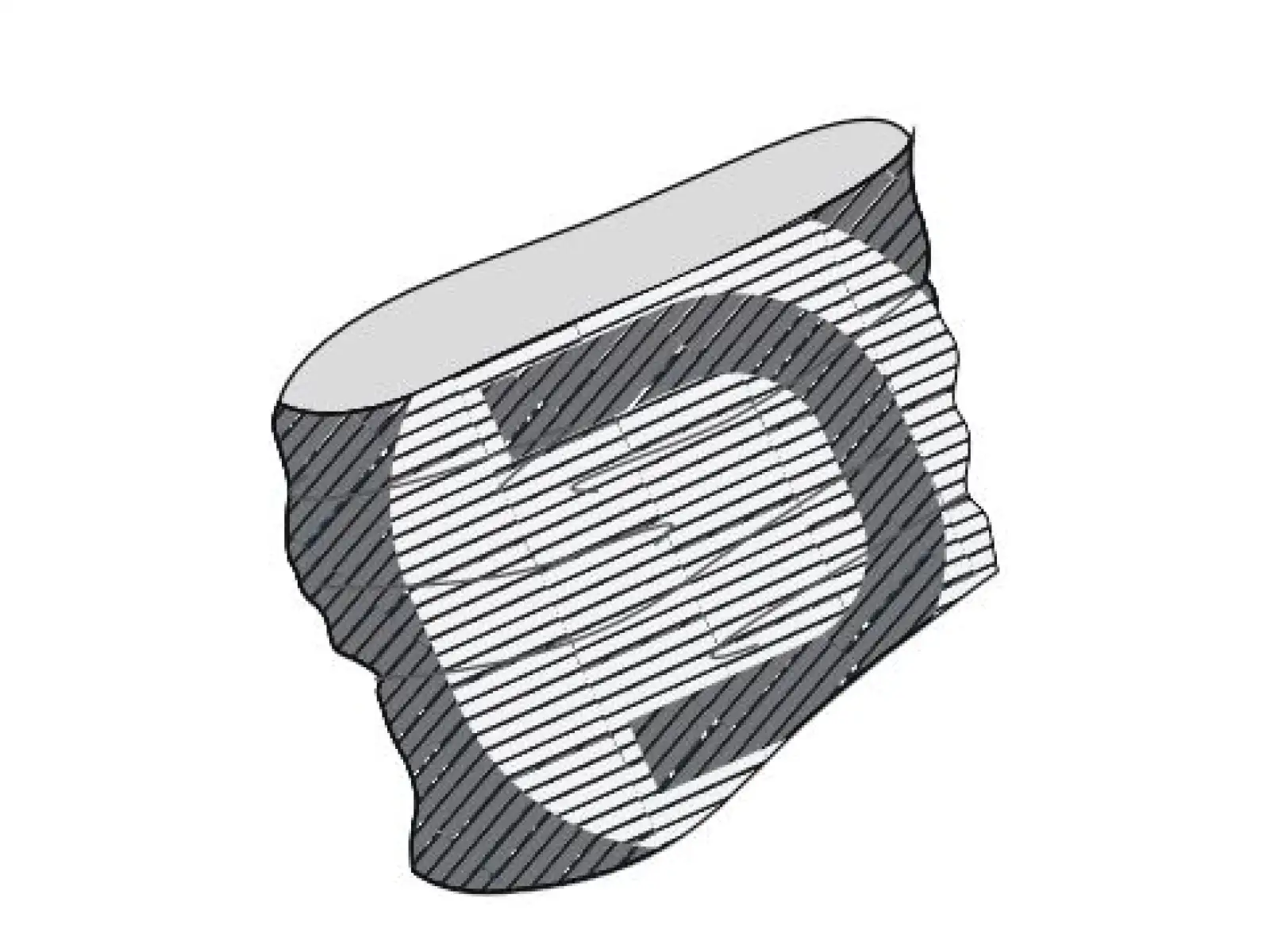 Dotout Mesh Schal Grau/Weiß in Einheitsgröße