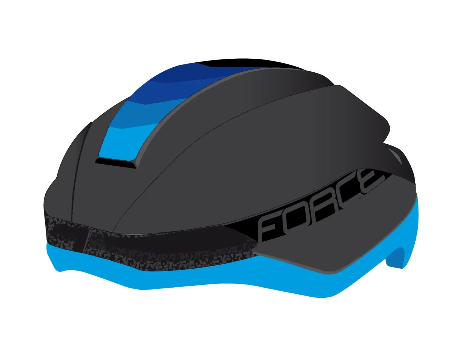 Force Orca Helm Schwarz Matt/Blau