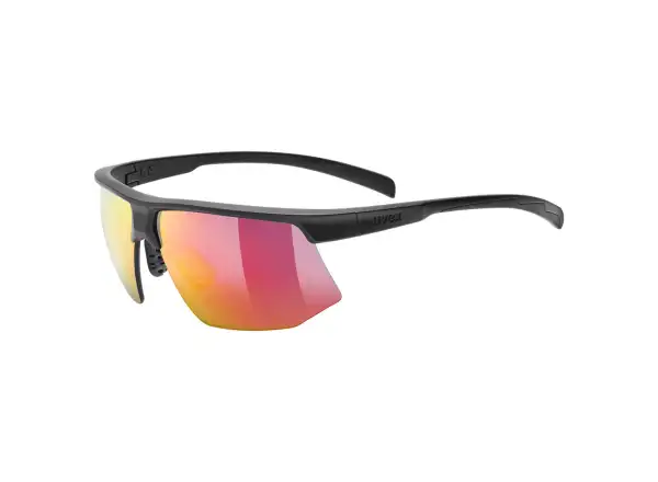 Uvex Aerios Brille Black Matt / Mir. Red