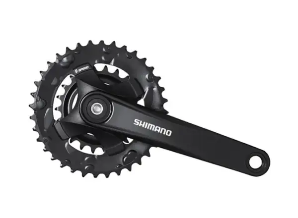 Shimano Altus FC-MT101 Kurbeln Vierkant 2×9-fach 175 mm 36-22 Zähne Schwarz