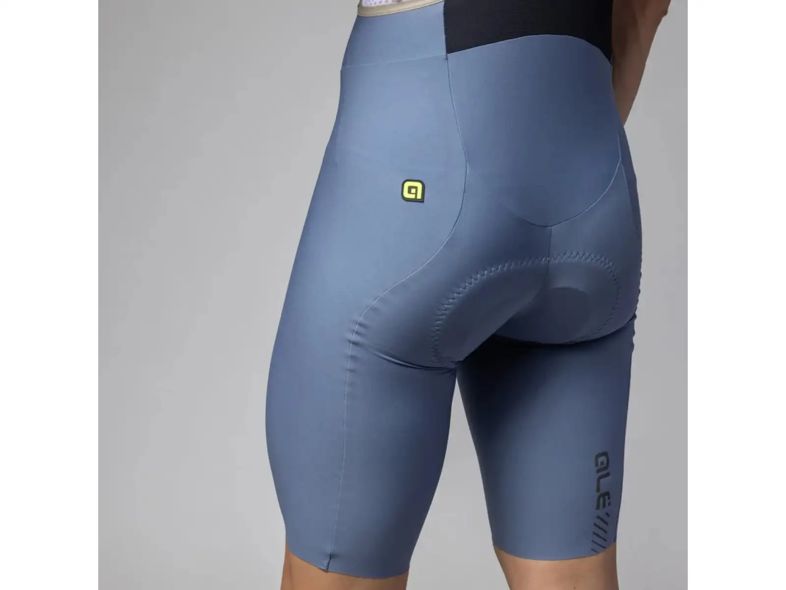 Alé PR-E Master 2.0 Herren-Shorts mit Einsatz und Hosenträgern Steel Blue