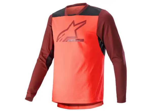 Alpinestars Drop 6.0 V2 Herrentrikot Langarm Korallenfluoreszenz