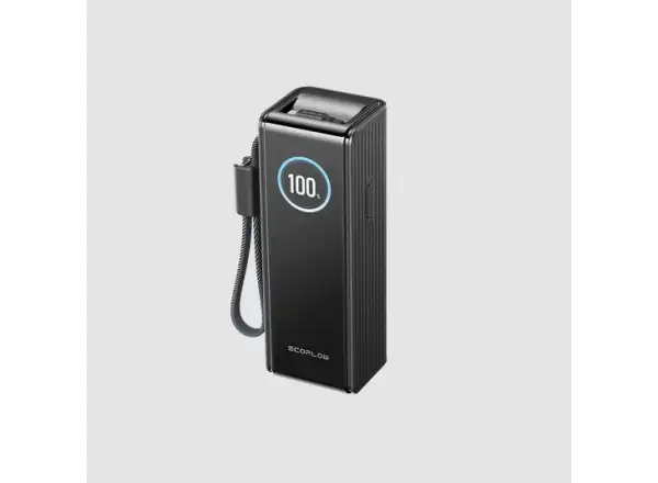 EcoFlow Rapid Power Bank (25000mAh,170W) 2x100W eingebautes USB-C Kabel - schwarz