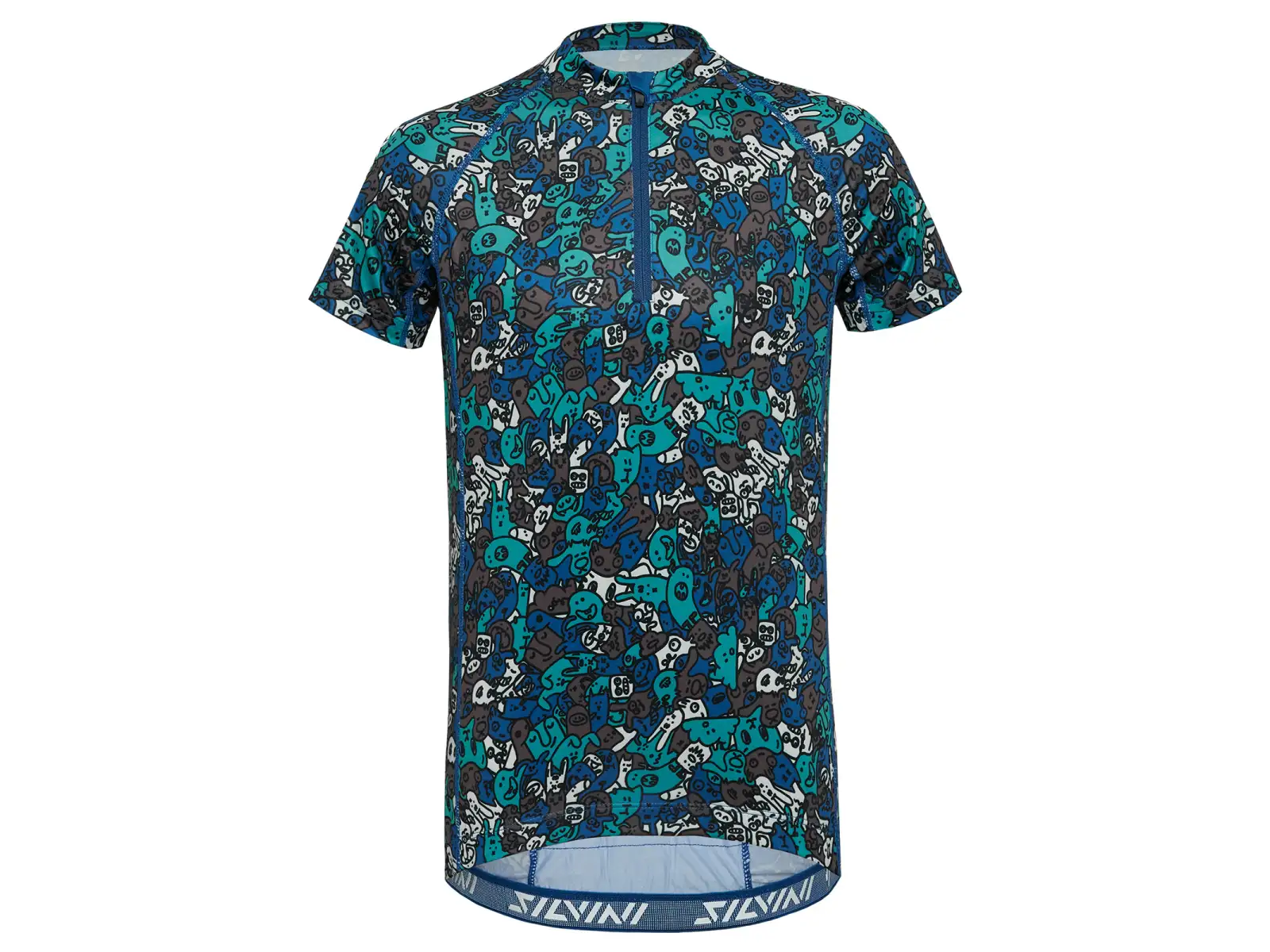 Silvini Scrivia Kindertrikot kurzarm Blau/Gelb