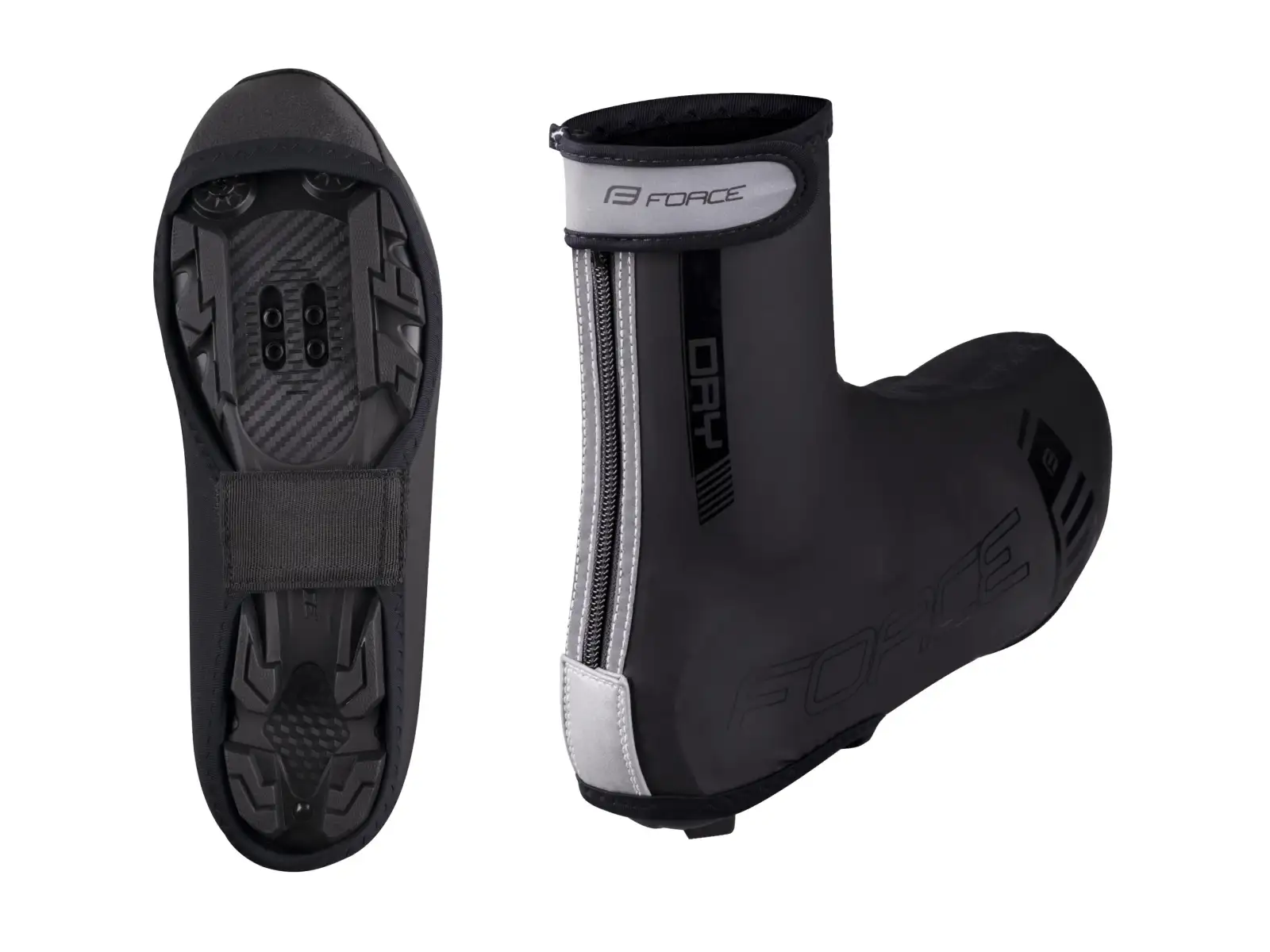 Force Pu Dry Überschuhe für Rennradschuhe in Schwarz
