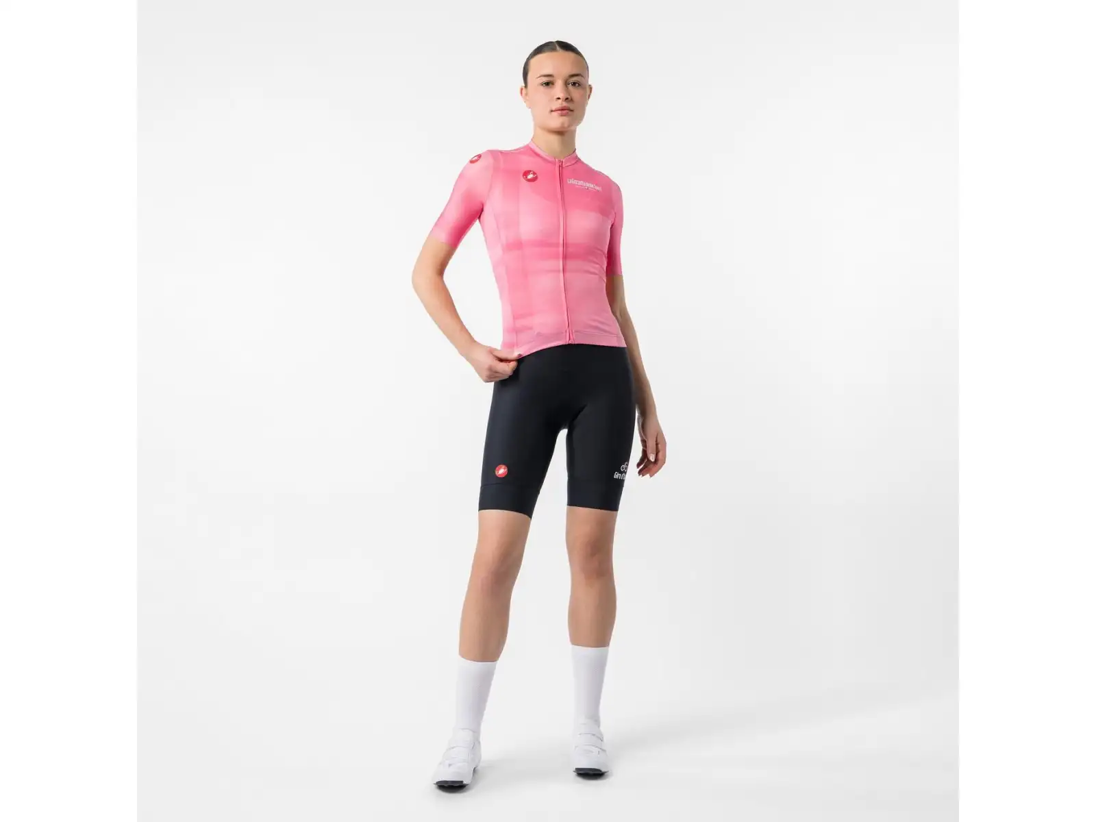 Castelli Giro109 Competizione 4 Damen-Trikot Kurzarm Rosa Giro