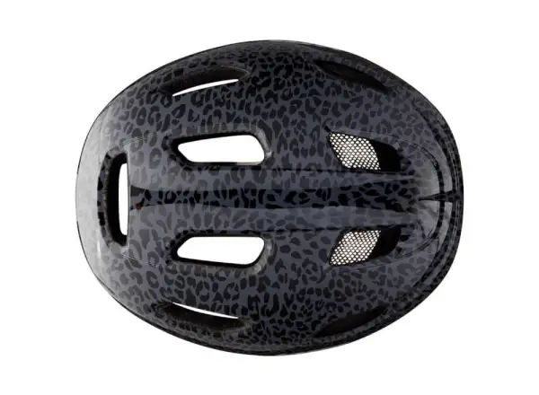 Lazer NUTZ KC Kinderhelm Schwarz Leopardenmuster Größe Uni (50-56 cm)