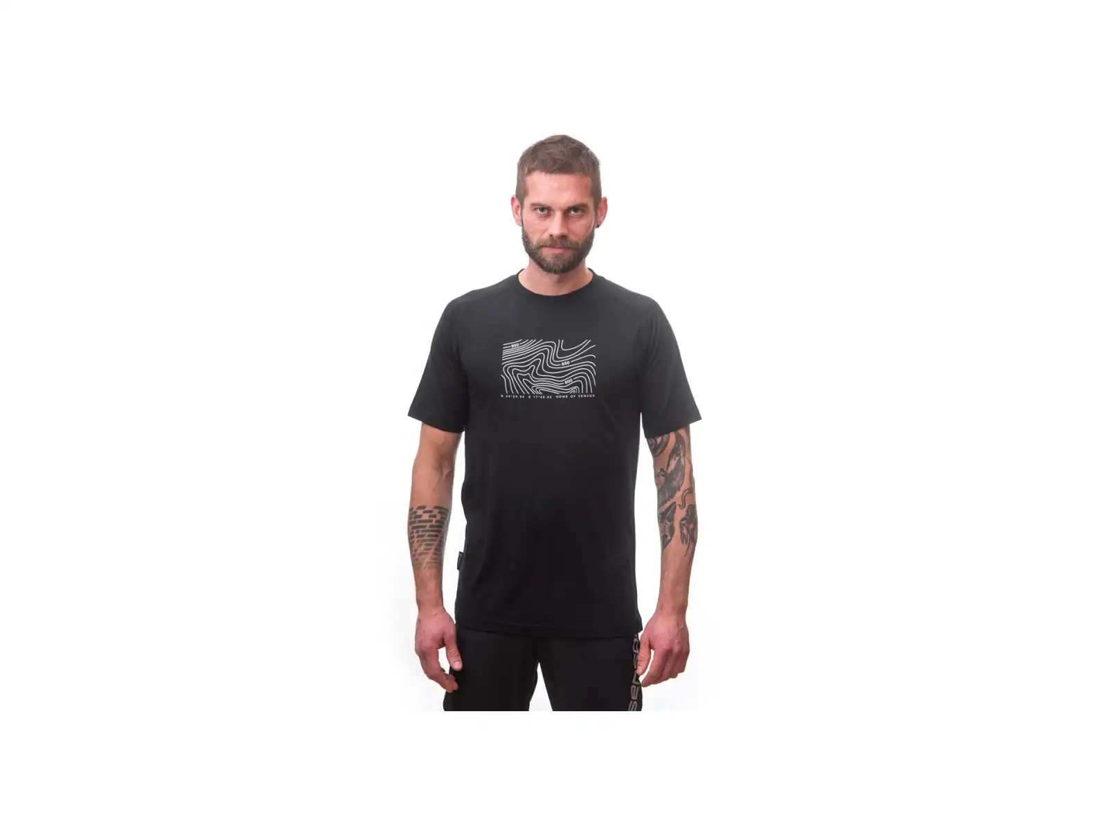 Sensor Merino Air PT Locate Herren T-Shirt Kurzarm Schwarz