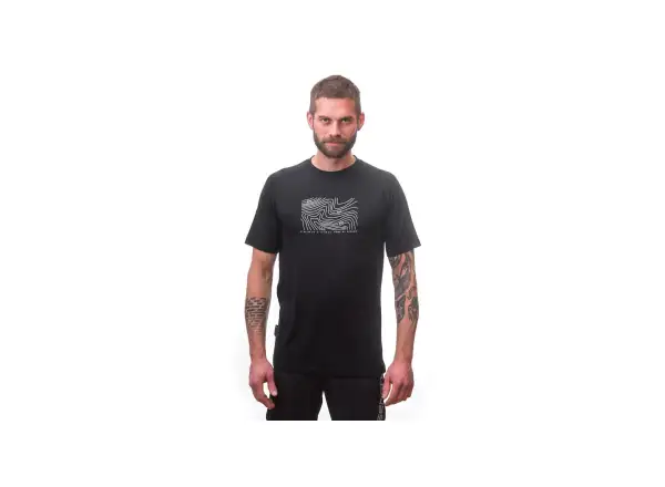 Sensor Merino Air PT Locate Herren T-Shirt Kurzarm Schwarz